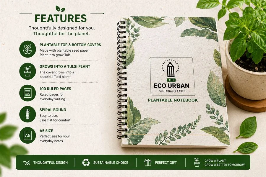 Plantable spiral notebook image