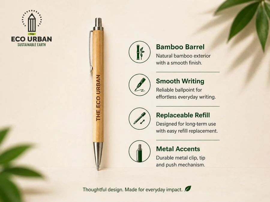 Natural bamboo pen image