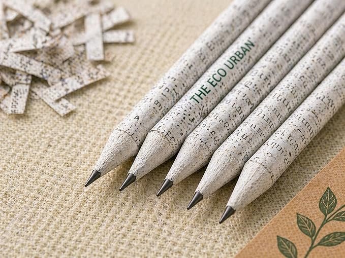 Recycled Newspaper Seed Pencils by The Eco Urban