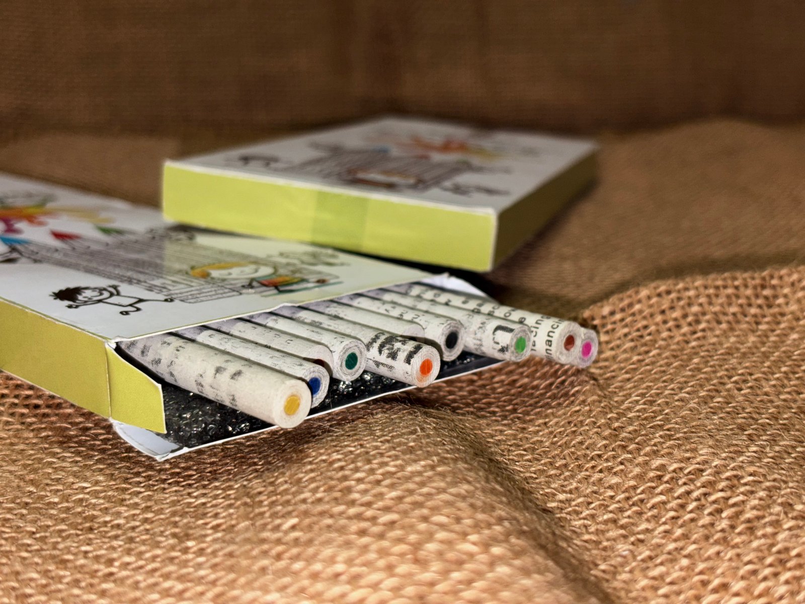 Recycled Newspaper Colour Pencils by The Eco Urban