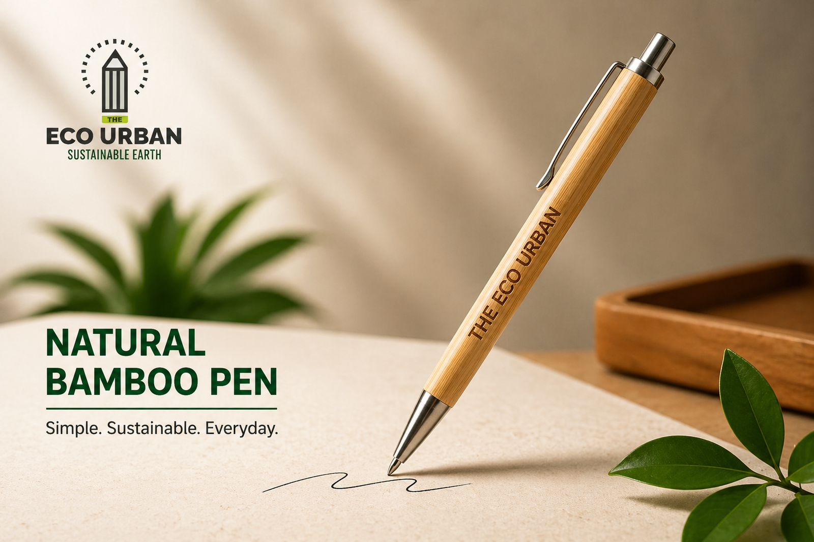 Natural Bamboo Pen by The Eco Urban